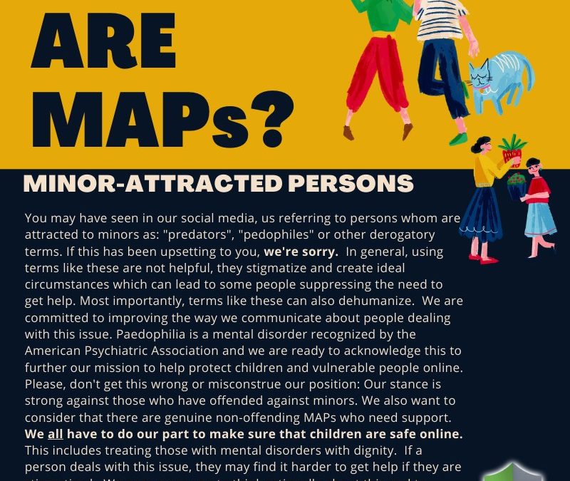 MAPs Minor Attracted Persons aka pedophiles infographic