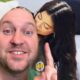 Chad Huber points to an image of Kylie Jenner